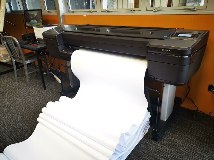 Testing Out Our New Printer. Left The Room For 5 Minutes And Came Back To This