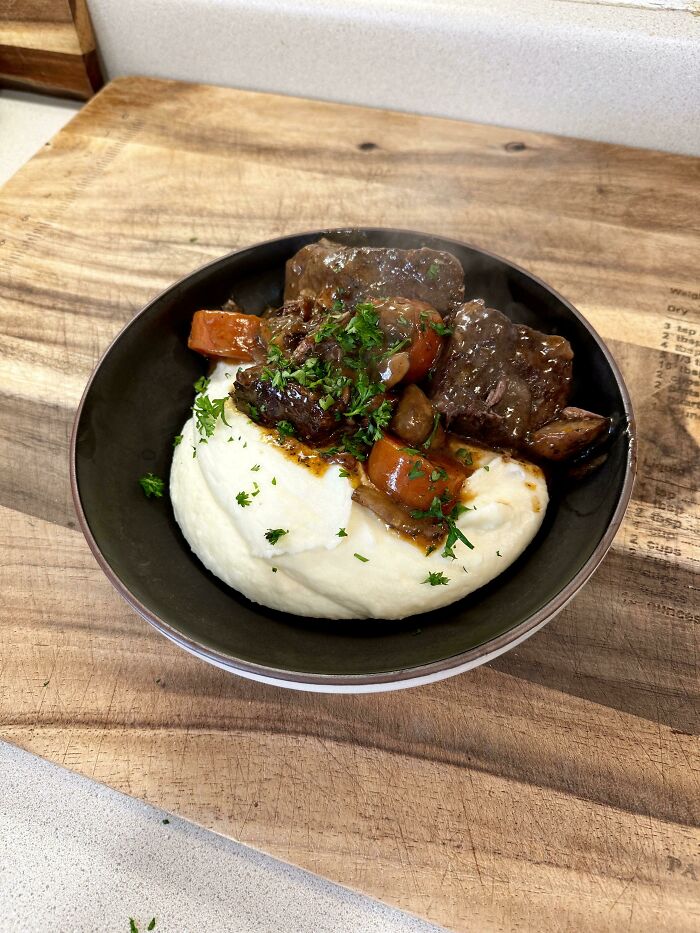 I Made Julia Child’s Boeuf Bourguignon And Mashed Potatoes