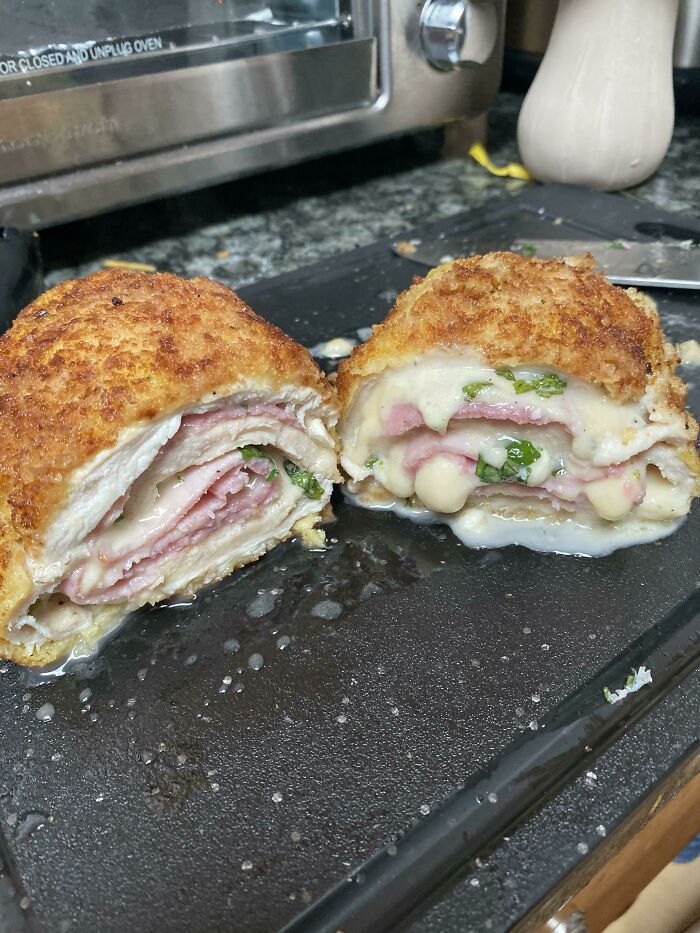 Second Attempt At Chicken Cordon Bleu