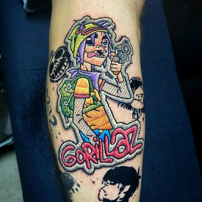 Gorillaz Tattoo Artworks By © Duda Lozano Tattoo