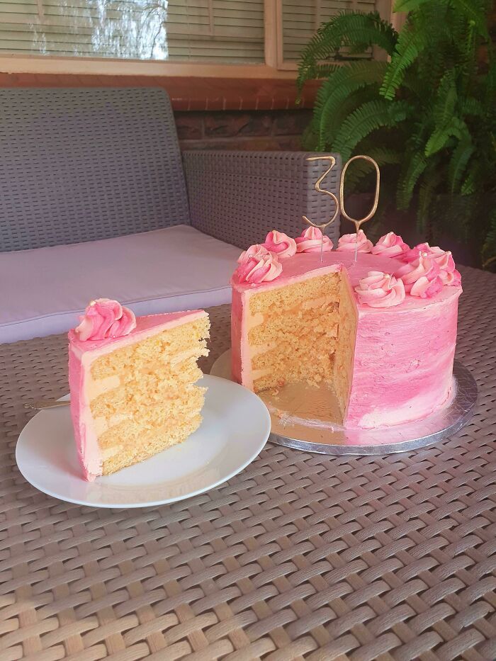 Baked My 30th Birthday Cake. Grapefruit And Champagne Cake