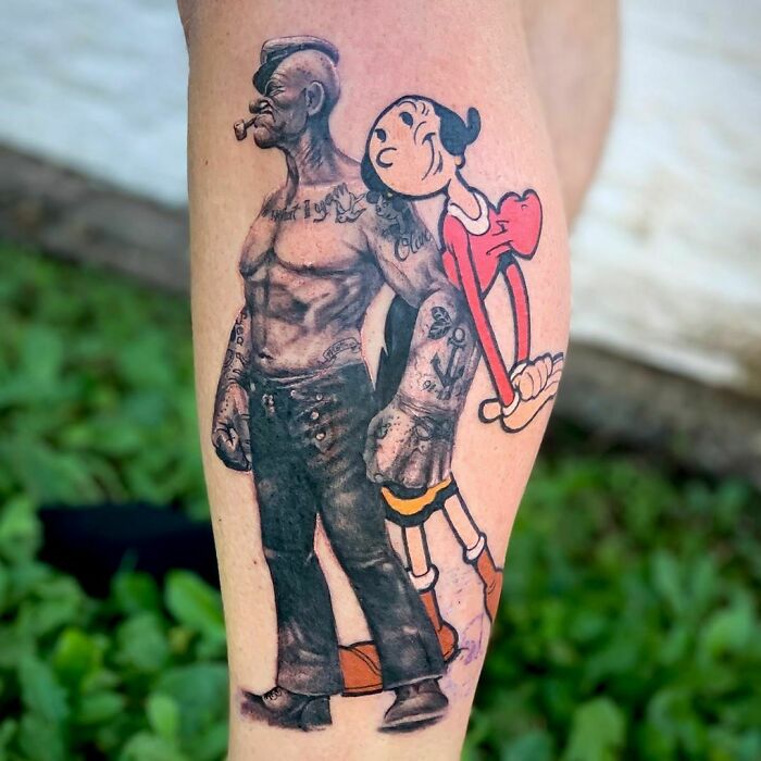 Popeye & Olive Oyl By Curtyoung