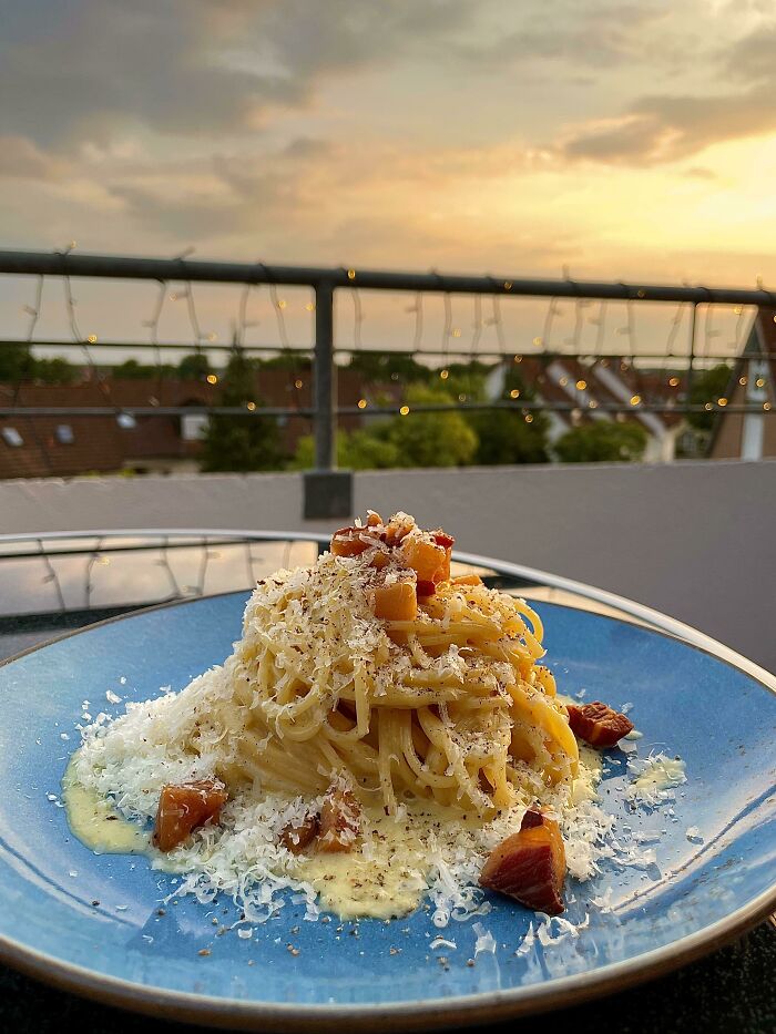 Carbonara And Sunset