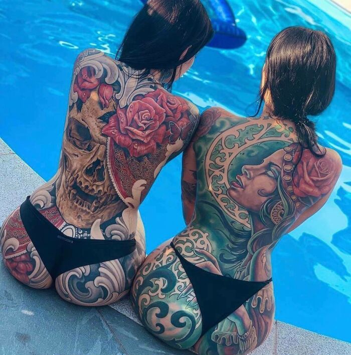 Back Tattoos By © Julian Siebert