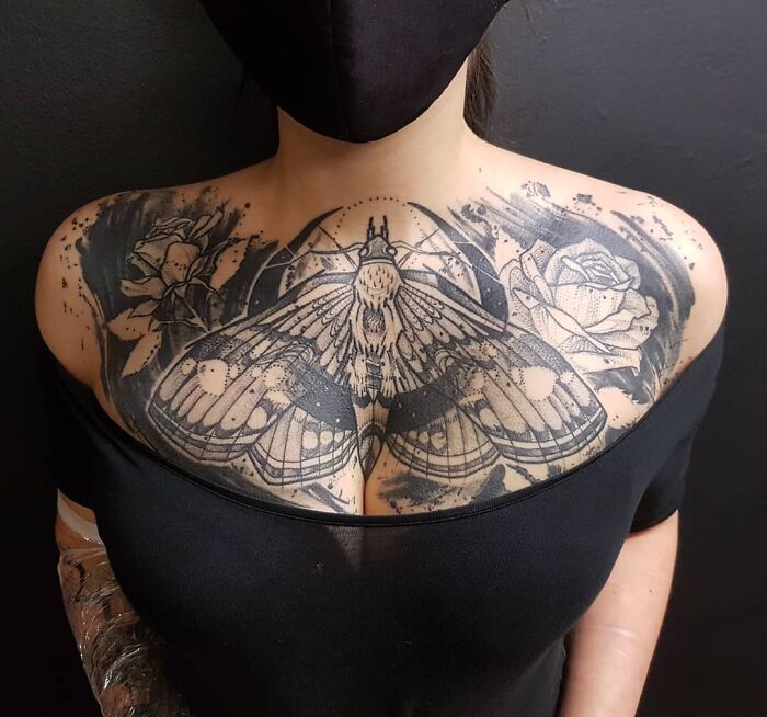 Chest Tattoo By Väterchen Vrost Tattoos