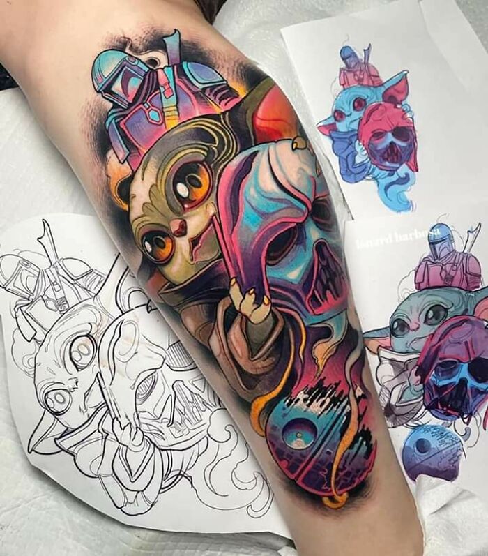 Star Wars Tattoo By Isnard Barbosa