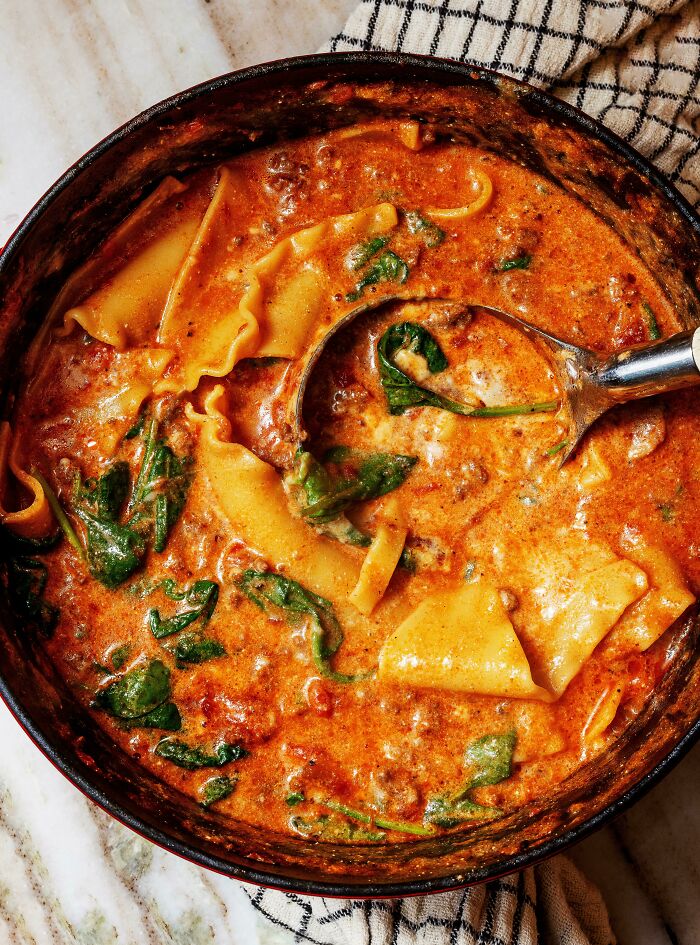 Lasagna Soup! I Call This One A Sloppy Sexy Soup!