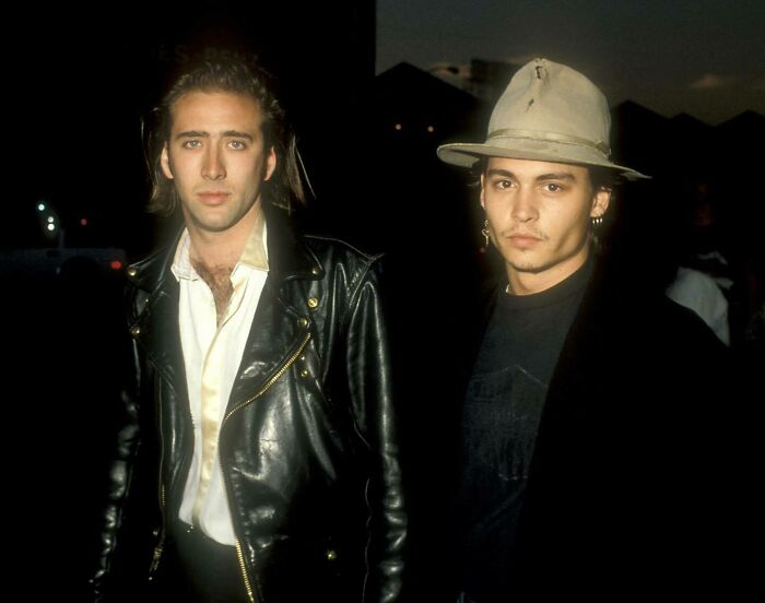 Nicolas Cage And Johnny Depp (1988)
