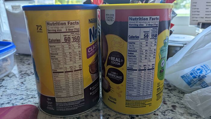 Little Tricky. Same Total Weight, But Less Of Everything. Looks Like They Replaced Some Expensive Ingredients With More Filler