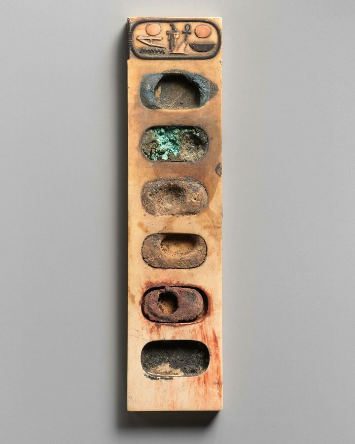 3400 Year Old Painter's Palette From Ancient Egypt, Amenhotep III Era