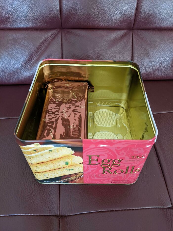 Did Not Expect To See The Bottom Of This Box Of Egg Rolls So Quickly. I'm Furious
