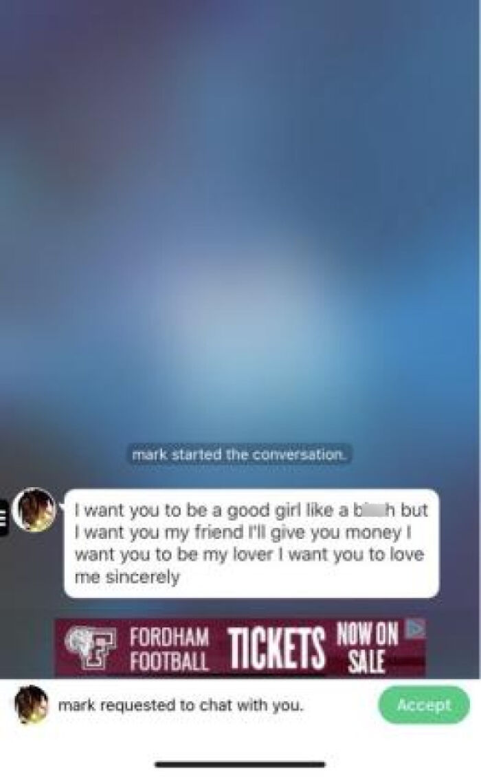 I Am A Male With A Relatively High Voice, Just High Enough To Sound Like A Girl. Get On A Vc, Talk For A Few Minutes, Get Creeped Out, Leave, Then Find This In My Pms The Next Day