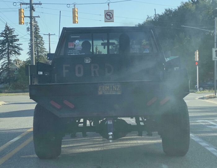 This Jerk Whose Smokestack Put Off Such Toxic Fumes That I Had To Drive A Half Mile Behind Him Or Get Choked Out Of My Own Car