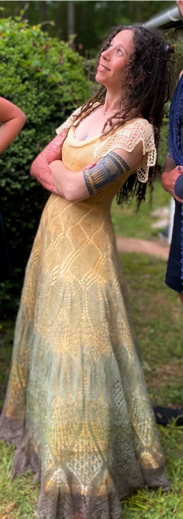 I Knitted My Wedding Dress. It Took A Year And A Half