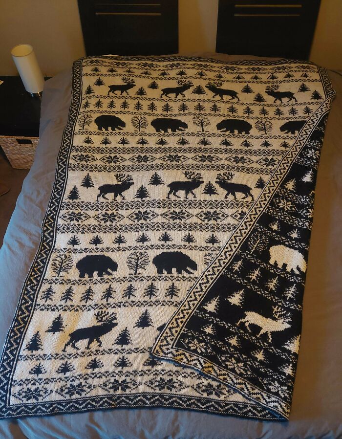 Finally Off The Needles And Done. This Clogged Up My Knitting Mojo For Almost A Year