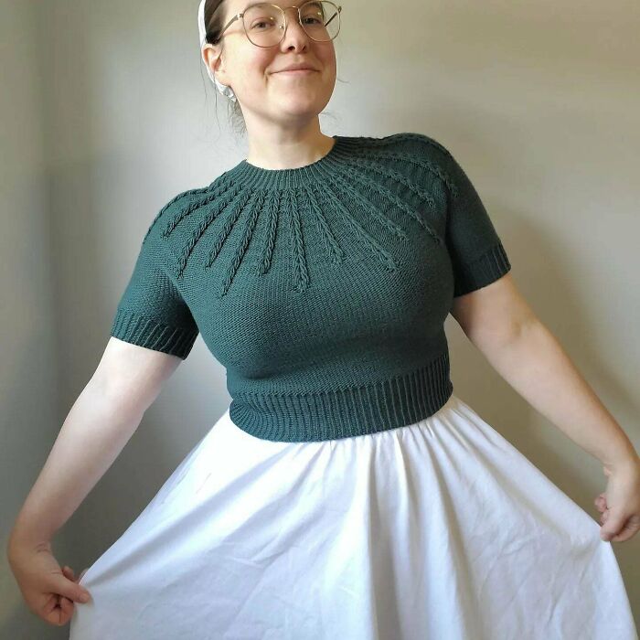 I Was A Bit Nervous About This Much Negative Ease, But It Turned Out Very Cute, Cute As Heck Even