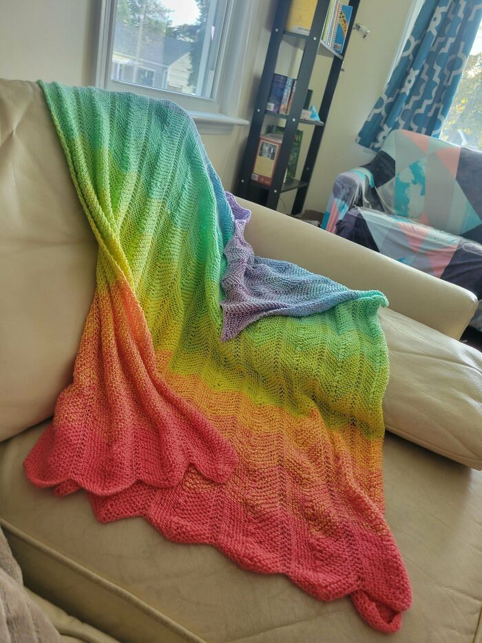 Baby Blanket Finished A Week After My Due Date. Okay Buddy, It's Time!