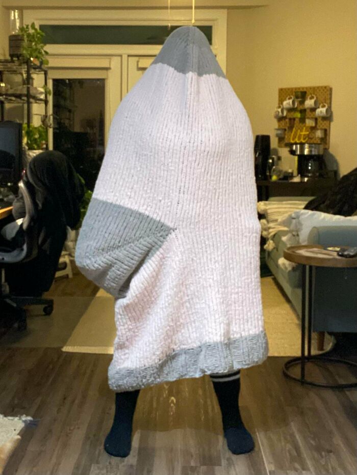 Mermaid Blankets Are Out, Giant Sock Blankets Are In