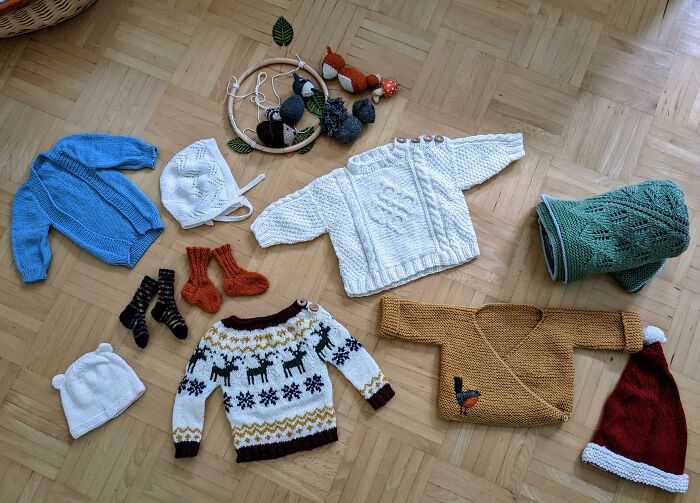 All My Knits For My Baby Due This Week 