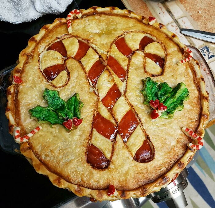 Strawberry Christmas Pie