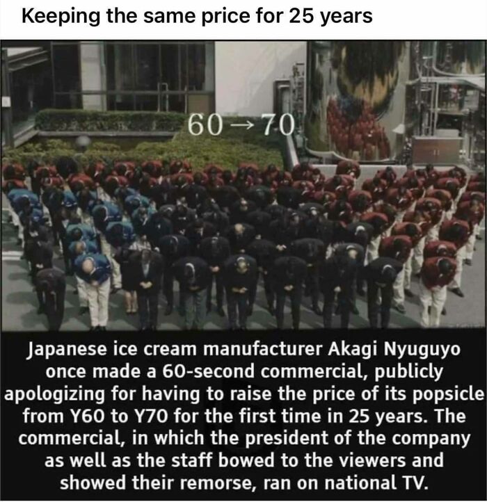 Keeping The Same Price For 25 Years