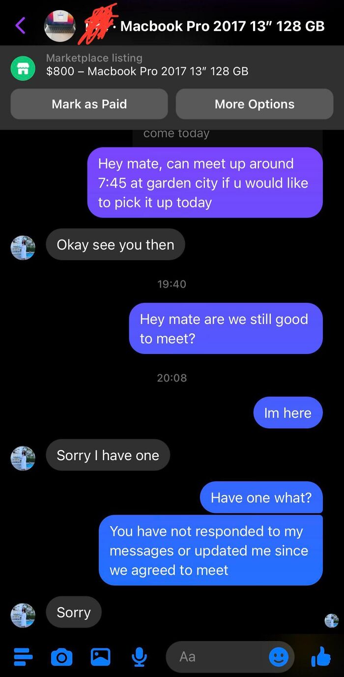 When Buying Stuff From A Local Marketplace, Please Don’t Be This Guy