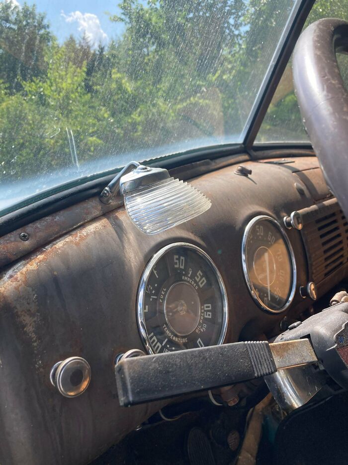 Found On The Dashboard Of An Old Gmc. A Lucite Like Material, With Ridges