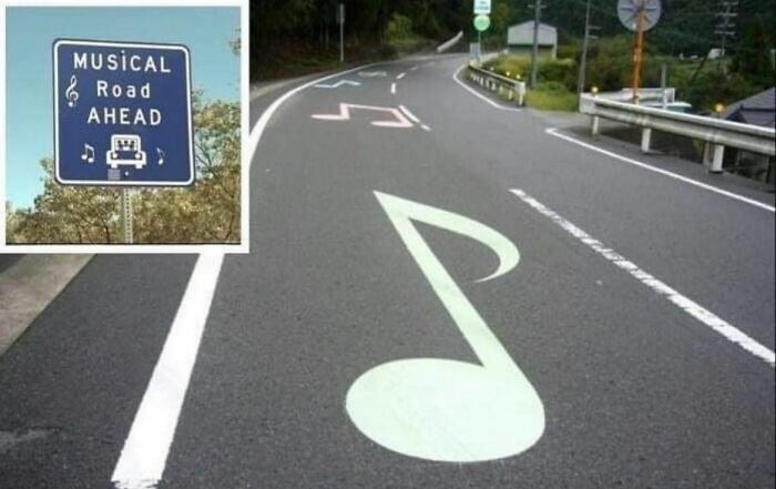 These Roads Are In Hokkaido, Wakayama, Shizuoka Okinawa And Gunma Regions Of Japan, And All Play Different Tunes