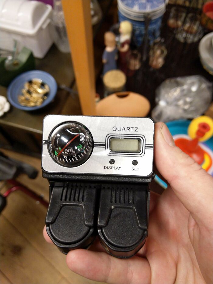 Witt I Found At A Thrift Store? Compass, Clock (?) And Springloaded Slots