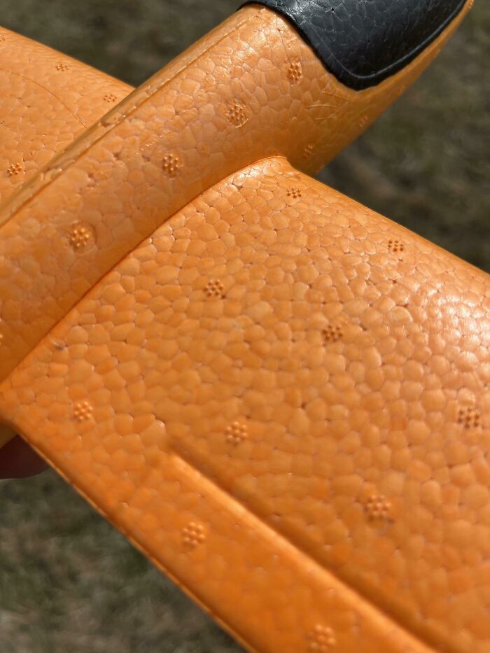 What Are These Sets Of Seven Dimples On Styrofoam?