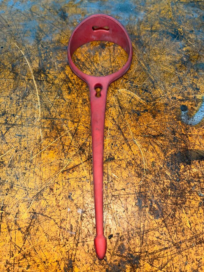 I Work In Recycling, And Have Found Multiple Objects Like This. It Is Made Of Some Kind Of Silicone, It Has A (Weak) Magnet In It, And It Is Kinda Phallic. What Is This Thing?