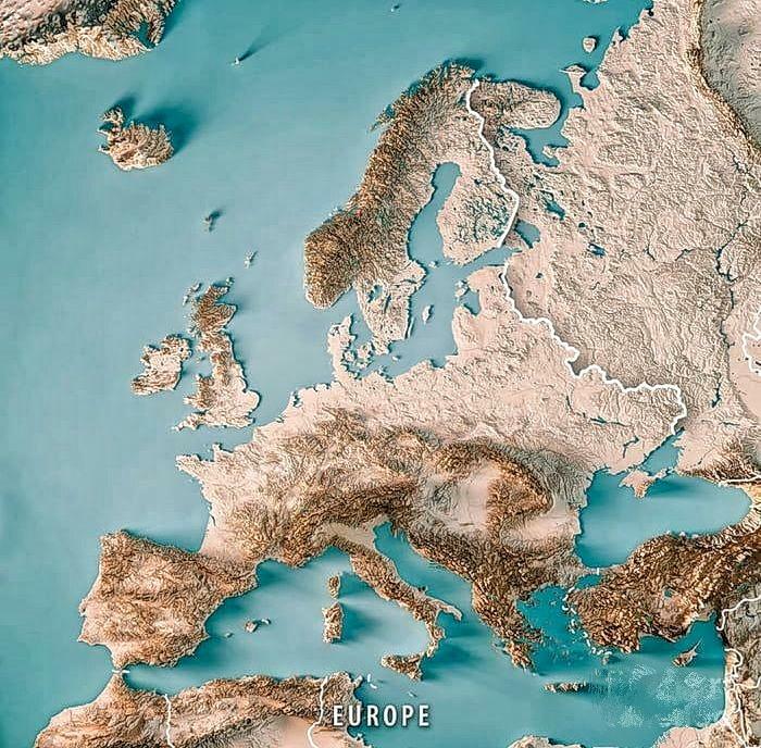 Topografía de Europa