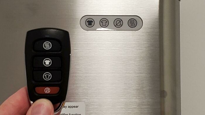 The Button For Colors Is A White Shirt; The Button For Whites Is A Black Shirt