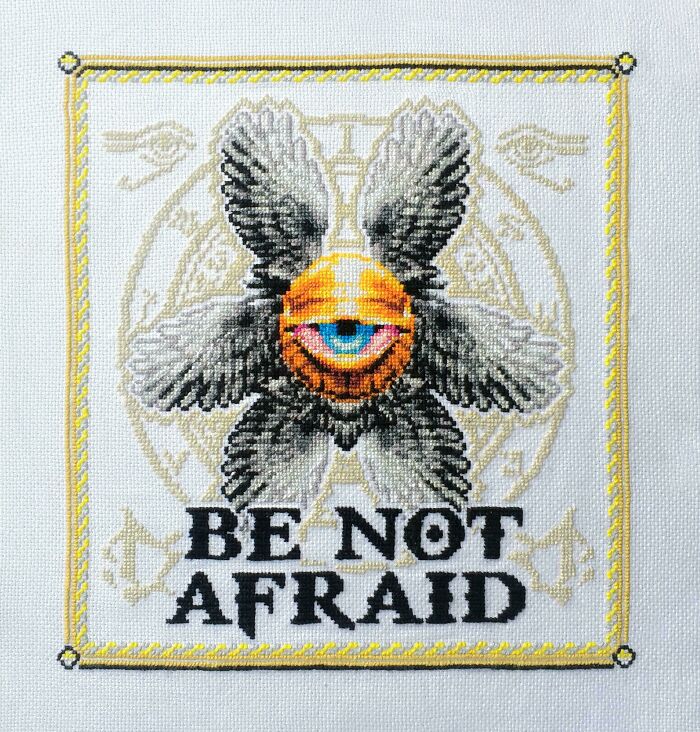 Promised My Grandma I Would Stitch Her An Angel For Christmas. Boy, Is She In For A Biblical Surprise