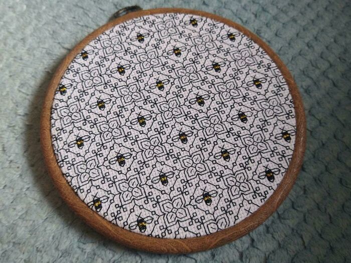 Bee Blackwork Pattern To Celebrate International Honey Bee Day