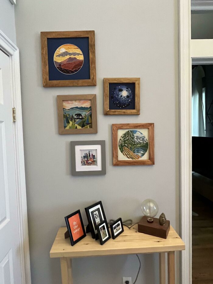 I’ve Started Making A Cross Stitch Of Each Trip My Partner And I Go On Together. We Made A Special Deal - I Do The Stitch, He Makes The Frames!