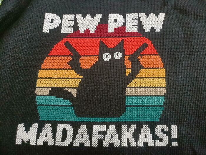 Just Got This Done For A Friend. First Time Using Black Aida Also!