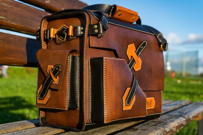 I Make Leather Toolbag
