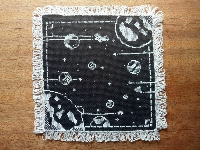 Just Discovered That Black Aida Is A Thing, So I Had To Try Out A 1-Bit Pixel Art