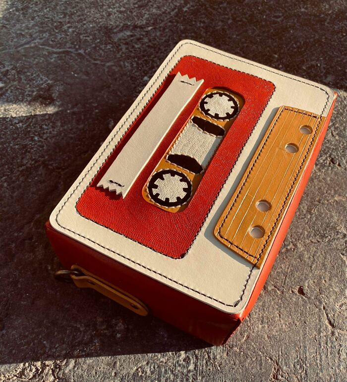 Made Two New Cassette Tape Bags! Idk About Y’all But I Love The Colours On The First One 