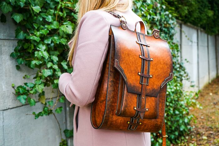 A Make A Backpack And Dyed By Myself