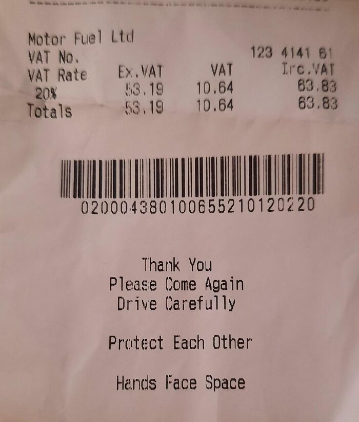 This Extra Detail On My Receipt