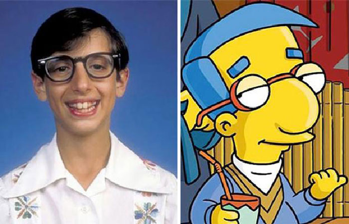 Millhouse and the same looking boy with glasses 