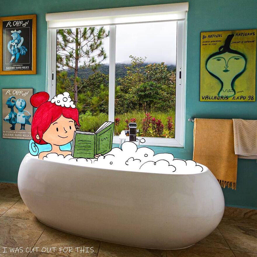 I Created A Series Called "I Was Cutout For This" To Tell My Travel Stories For Me (13 Pics)