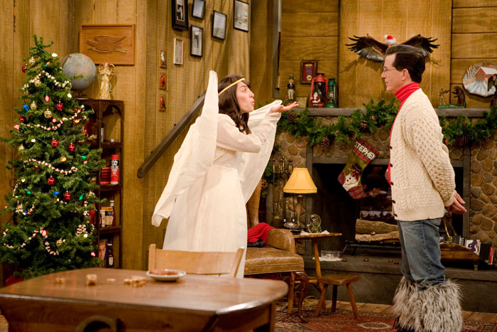 Woman dressed like an angel 