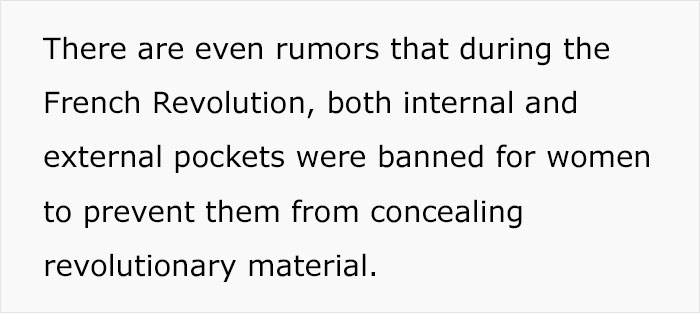 The Truth Behind Why Women’s Clothing Doesn’t Have Pockets, As Shared By This TikTok User The Truth Behind Why Women’s Clothing Doesn’t Have Pockets, As Shared By This TikTok User