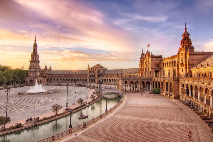 Plaza De España In Seville, Spain
