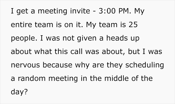 Woman Hands In "Heartfelt" And "Genuine" 2 Weeks' Notice, Gets Insulted In Front Of Her Whole Team Woman Hands In "Heartfelt" And "Genuine" 2 Weeks' Notice, Gets Insulted In Front Of Her Whole Team