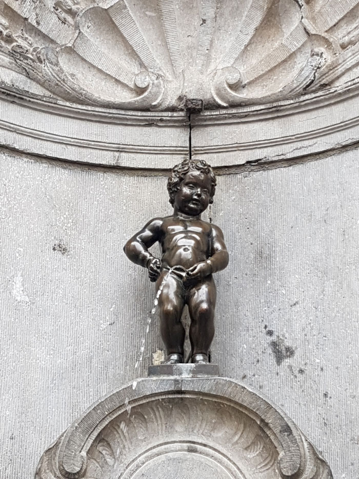 Manneken Pis In Brussels, Belgium