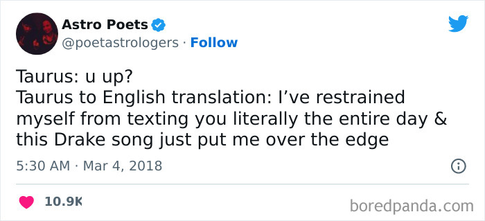 Taurus when texting meme